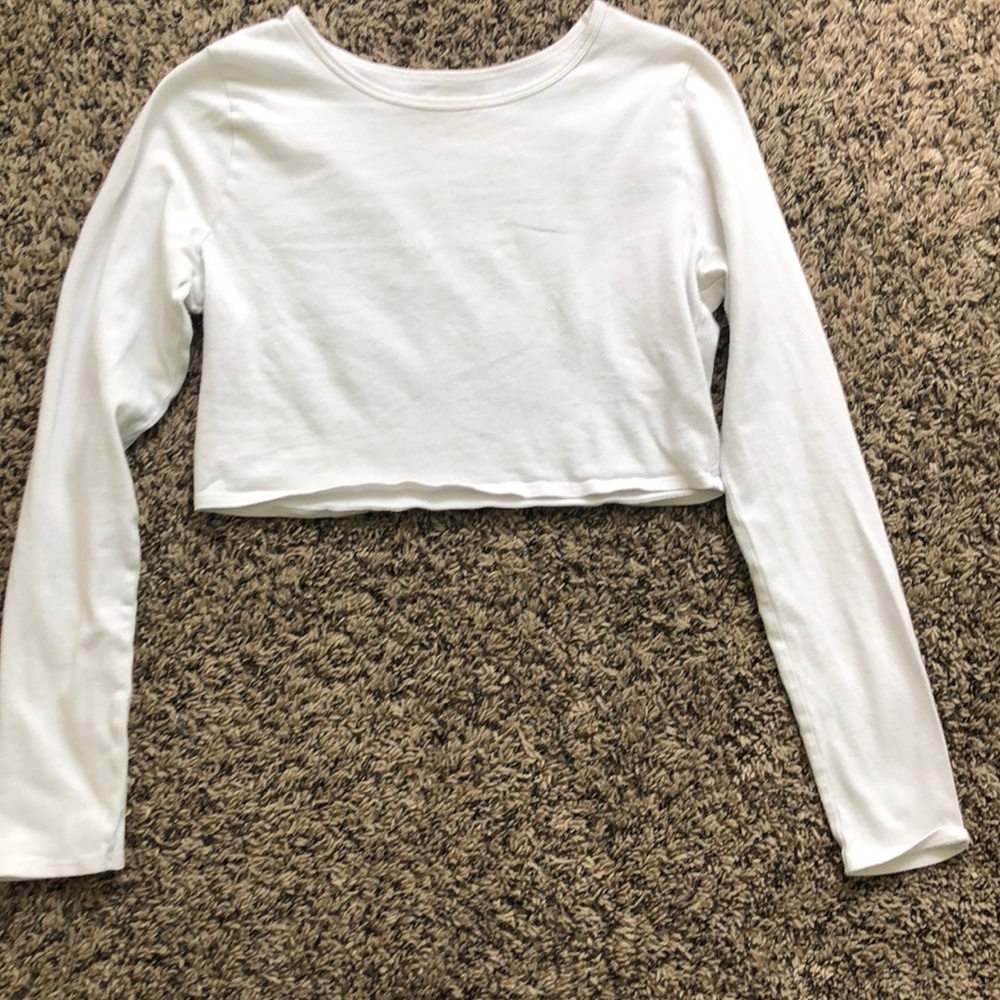 long sleeve crop top